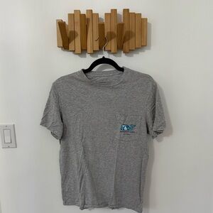 Vineyard Vines Michigan Gray Short Sleeve Tee